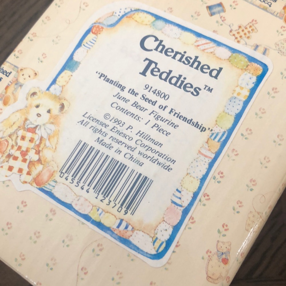 🐻1993 Cherished Teddies June Bear Figurine🐻 - Picture 4 of 4